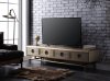 Jennavieve TV Stand 91515 in Gold Aluminum by Acme