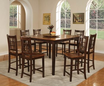 Two-Tone Finish Modern 5Pc Counter Height Dining Set w/Options [WDDS-1307]