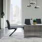 D7070DT Dining Table by Global w/Optional D9002DC-BLK Chairs