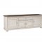 Willowick TV Stand 16140-72T in Antique White by Homelegance