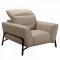 Evora Sofa & 2 Chairs Set in Taupe Leather by VIG