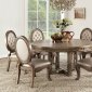 Orianne Round Dining Table 63785 in Antique Gold Acme