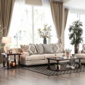 Jaylinn Sofa SM3074 in Light Brown Chenille Fabric w/Options