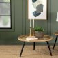 Zoe Coffee Table 3Pc Set 736108 in Natural by Coaster