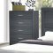 Julian 5Pc Bedroom Set 223151 in Dark Gray Oak by Coaster