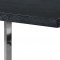 Elle Dining Table 738 w/ Black Charcoal Top & Chrome Metal Base