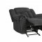 Nutmeg Recliner Sofa 9901CC in Charcoal by Homelegance w/Options