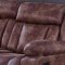 U8036 Motion Sofa in Brown Fabric by Global w/Options