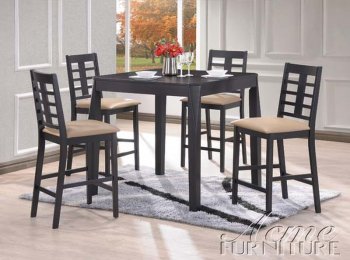 60220 Counter Height Dining Set in Black by Acme w/Options [AMDS-60220]