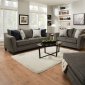 6485 Sofa & Loveseat in Albany Pewter by Simmons w/Options