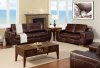 SM6031 Tekir Sofa in Dark Chocolate Bonded Leather w/Options