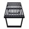 Inwood Bench NB48BL in Black by LeisureMod w/Options