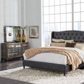 8856-Mirror Chocolate Bedroom Set by Global w/Options