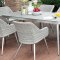 Shivani Outdoor Patio 7Pc Set CM-OT1866-T in Light Gray Fabric