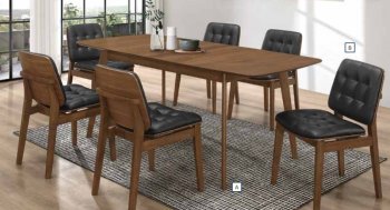 Redbridge 7Pc Dining Set 106591 in Natural Walnut by Coaster [CRDS-106591-Redbridge]