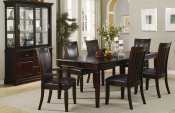 Ramona Dining Table 101631 in Rich Brown w/Options [CRDS-101631 Ramona]