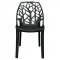 Cornelia Set of 4 Dining Chairs CL18SBL in Black by LeisureMod