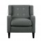 Roweena Sofa & Loveseat 1218DG in Dark Gray Fabric - Homelegance