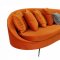 Saline Sofa & Accent Chair in Pumpkin Velvet by VIG w/Options