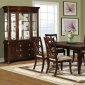 D550 Dining Table in Dark Pecan w/Optional Items