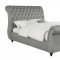 Chelles Upholstered Bed 315921 in Gray Velvet by Coaster