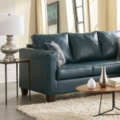 3007 Sectional Sofa in Teal Bicast