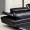 U8138 Sectional Sofa Black Bonded Leather by Global w/Options