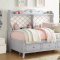 Edalene 39165 Daybed w/Storage in Gray by Acme w/Option