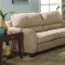 Sage Microfiber Modern Living Room w/Super-Soft Pub Back Pillows