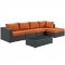 Sojourn Outdoor Patio 5Pc Sectional Set EEI-1886 by Modway