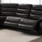 6450 Power Reclining Sectional Sofa in Brown PU by Lifestyle