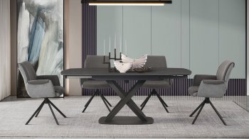 D93021DT Dining Table by Global w/Optional D81216DC Chairs [GFDS-D93021DT-D81216DC]