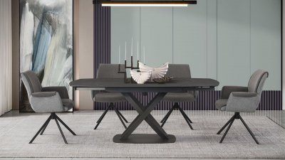 D93021DT Dining Table by Global w/Optional D81216DC Chairs