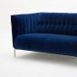 Deco Sofa in Blue Fabric by J&M w/Options