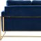 Mila Sofa 678 in Navy Velvet Fabric by Meridian w/Options