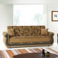 Roxanna Sofa Bed in Brown Chenille by Rain w/Optional Items