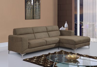 U5200 Sectional Sofa in Olive Fabric by Global Furniture USA