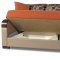 Mobimax Sofa Bed in Orange Fabric by Casamode w/Options