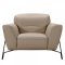 Evora Sofa & 2 Chairs Set in Taupe Leather by VIG