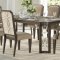 Peregrine Dining Table 67990 in Dark Brown by Acme w/Options