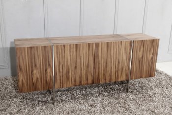 Struttura Small Buffet in Walnut Veneer by Whiteline Imports [WLBU-Struttura-Walnut-Small]