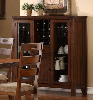 Clayton 2515-50 Curio in Dark Oak by Homelegance [HEDS-2515-50 Clayton]