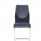 D1021DC Dining Chair Set of 4 in Gray/Black Velvet by Global