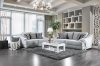 Lesath Sofa SM2251 in Light Gray Chenille Fabric w/Options