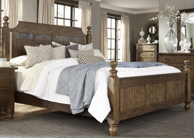 Hearthstone Bedroom 382-BR 5Pc Set in Rustic Oak by Liberty