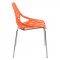 Asbury Set of 4 Dining Chairs AC16OR in Orange by LeisureMod