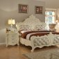 Novara Bedroom in Pearl White w/Optional Case Goods