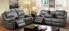 Sarles Reclining Sofa CM6326 in Gray Leatherette w/Options