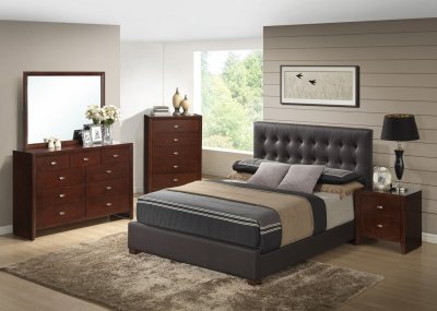 8101-Carolina Bedroom 5Pc Set in Brown by Global w/Options