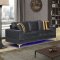 U98 Sofa & Loveseat Set in Black Velvet by Global w/Options